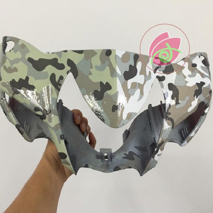 Film carbon nhúng, chuyển nước Samurai Carbon rằn rì xanh quân đội 0,5 x 1 mét J006 Green Army Camo water transfer film