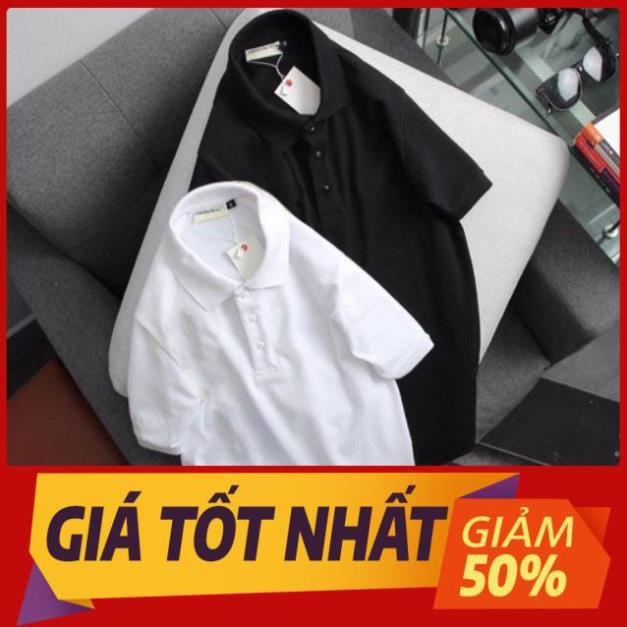 áo thun trơn cổ bẻ thun cá sấu nam , nữ, áo thun polo cổ trụ tay ngắn . * *