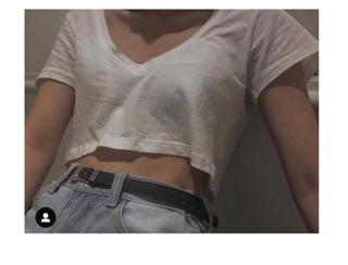 Áo croptop cổ tim Heart Croptop