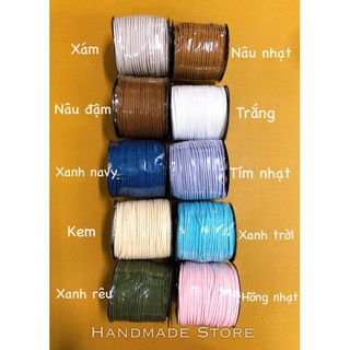 Dây da lộn nhiều màu