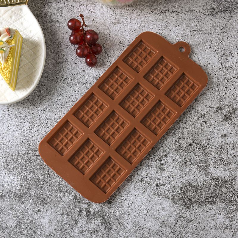 Set 5 Khuôn Silicone Làm Bánh Waffle 12 Ngăn Tiện Lợi
