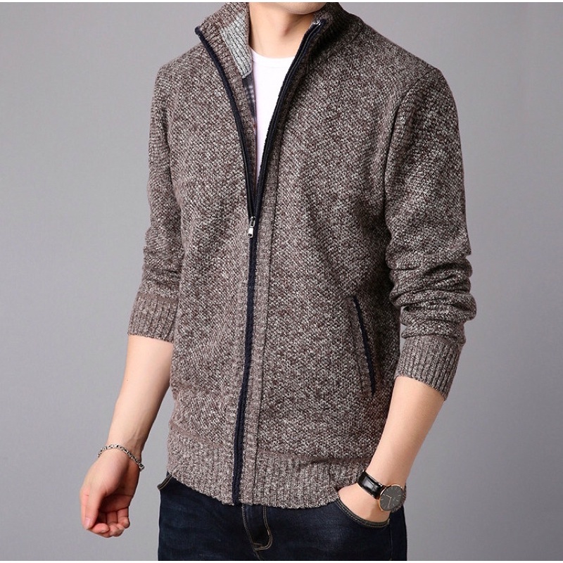 Áo Khoác Nam Len BIGSIZE Lót Lông Siêu Ấm 60 - 100kg trở lên