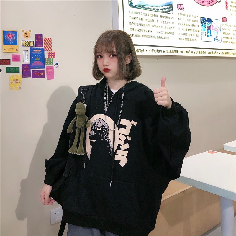 Áo Hoodie Unisex Chất Nỉ Bông Dáng Rộng Ulzzang Cho Nữ - Liti shop