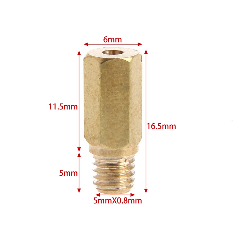 Bộ Chế Hòa Khí Đầu Lục Giác Cho OKO KOSO PE PWK ATV Quad Dirt Bike Go Kart Buggy Mian Jet