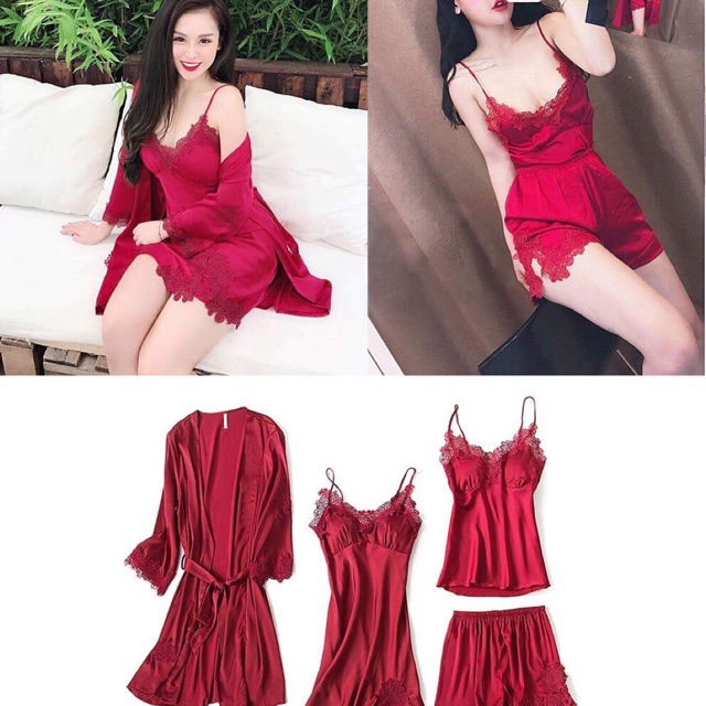 Combo bộ ngủ lụa