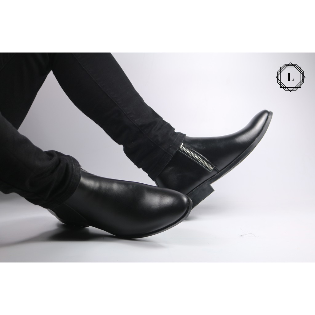 Chelsea Boot da bò nguyên tấm khóa