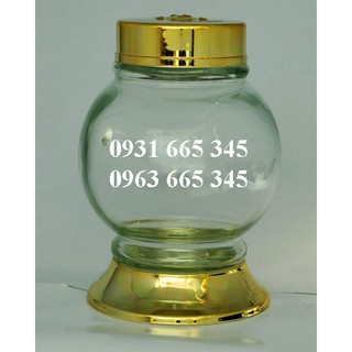 Bình ngâm rượu sâm thủy tinh (1 lít) _ Thảo Dược Thanh Bình