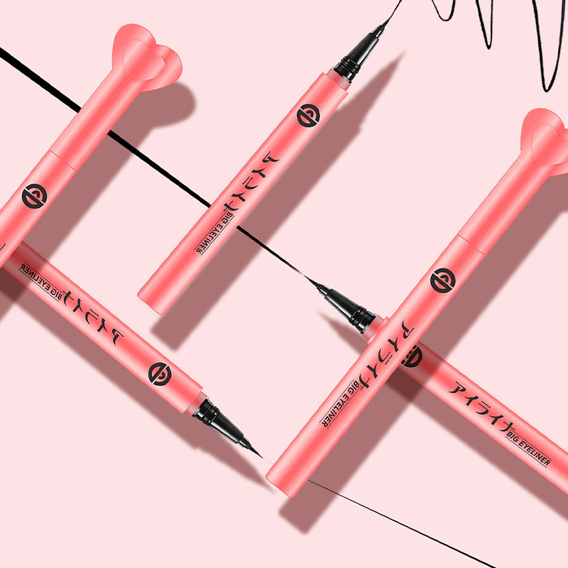 「Flower.Hee」Japanese brand CD peach heart liquid eyeliner, waterproof, sweat-proof, non-polluting eyeliner. 0.08MM brush head