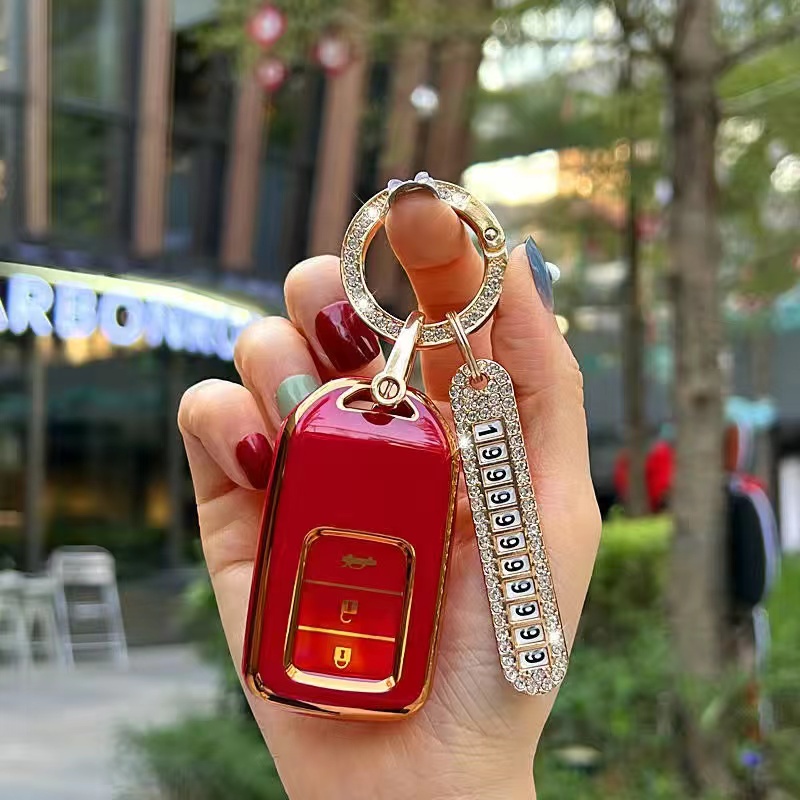 Vỏ Silicon Bảo Vệ Chìa Khóa Điều Khiển Từ Xa Cho Xe Hơi Honda CITY CIVIC JAZZ CRV ACCORD BRV HRV