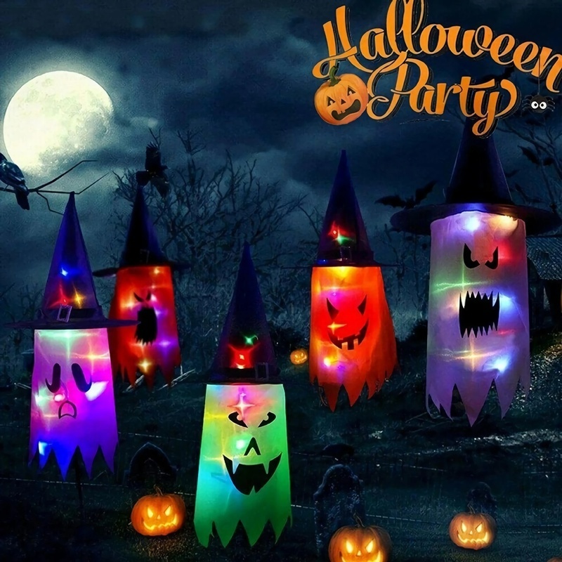 [All Saints' Day] Đèn LED Nhiều Màu / Đèn Treo Trang Trí Không Khí Trong Bóng Tối / Tiệc Halloween Kinh Dị