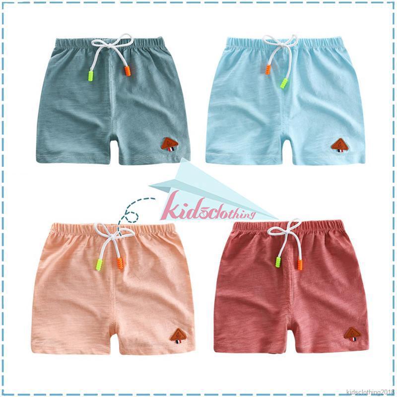Quần đùi lưng thun bằng cotton mềm mại dùng cho bé trai từ 0 - 4 tuổi
