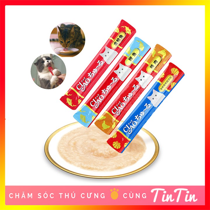 Gói 4 Thanh 14g Súp Thưởng CIAO Cho Mèo Giá Rẻ