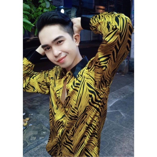 Sơ mi nam thiết kế vải lụa sang trọng