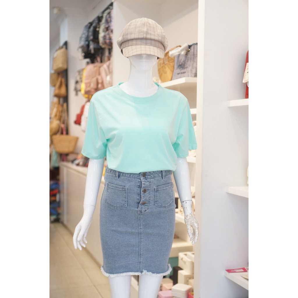 Áo phông trơn cotton 096 sale
