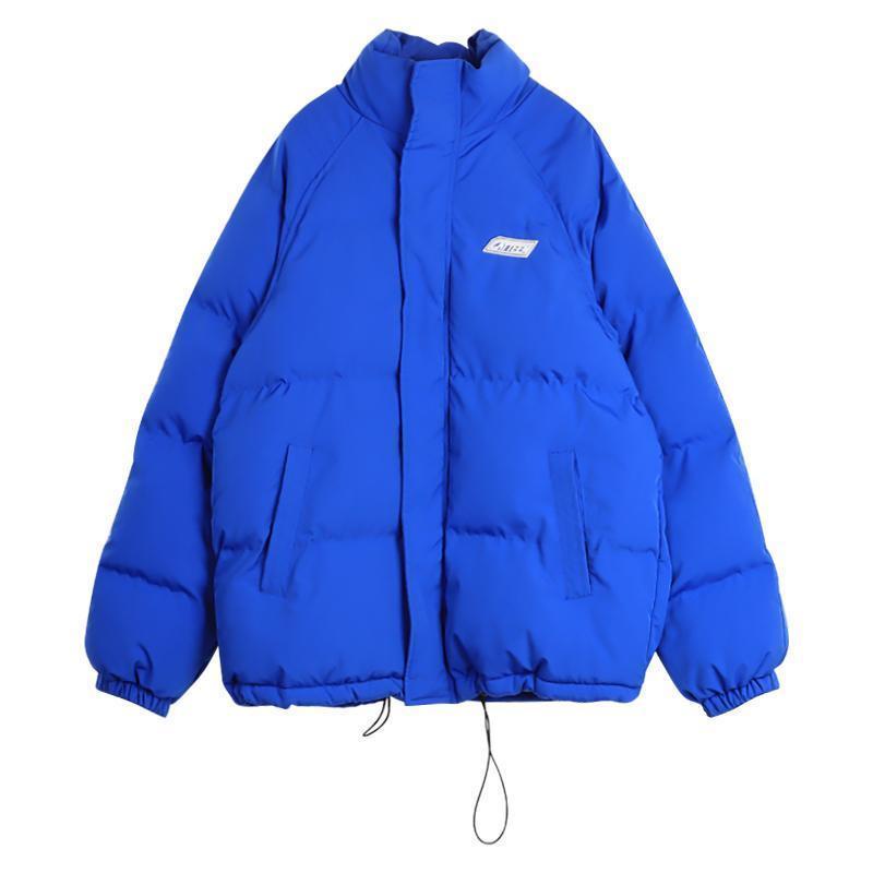 Áo Khoác Phao Nữ Dày Dặn Màu Xanh Klein Phong Cách Mới