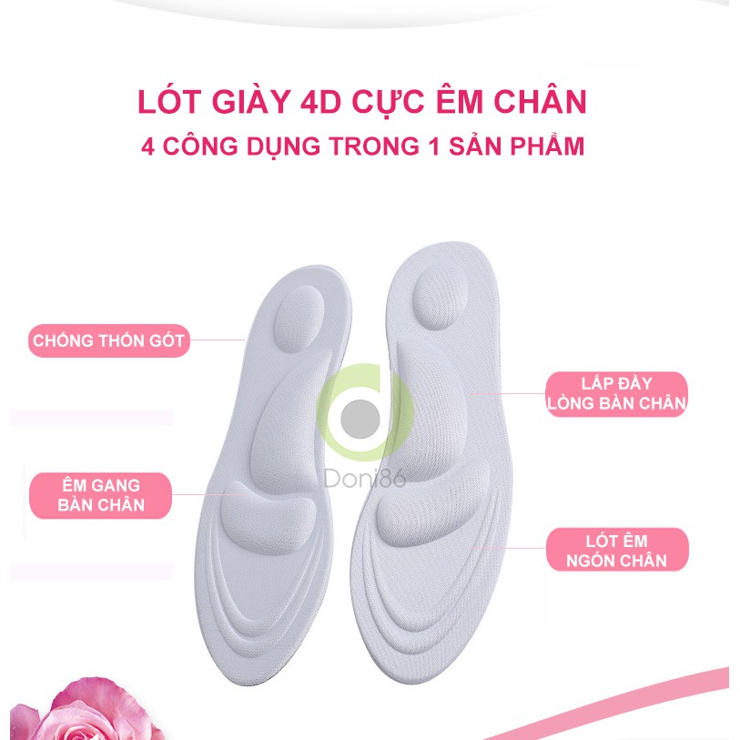 Combo PKGCG_3 - Các loại lót giày cao gót cực êm chân giúp việc đi lại dễ dàng, giảm size giày bị rộng, chống trơn trượt