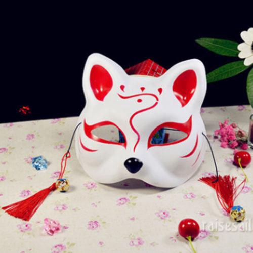 Mặt nạ nửa mặt hình con cáo phong cách Nhật Bản | BigBuy360 - bigbuy360.vn