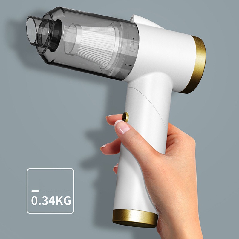 Máy Hút Bụi Mini Cầm Tay Công Suất Cao Có Đèn LED Có Thể Gấp Gọn Tiện Dụng Cho Xe Hơi