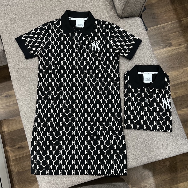 ẢNH THẬT - Váy Polo MLB New York Monogram VNXK - ĐẦM NY HÀNG XUẤT DƯ FULLTAG