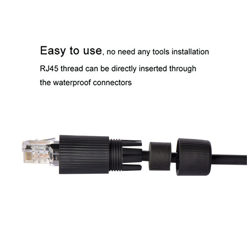 Đầu Nối Dây Cáp Mạng LAN RJ45 IP67 Chống Thấm Nước