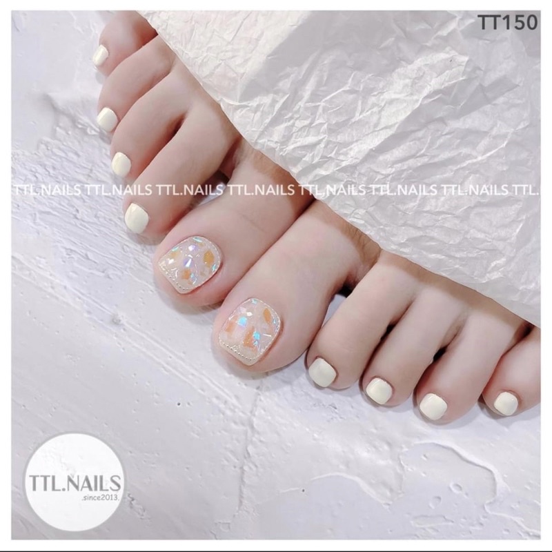 Set vụn giấy thuỷ tinh 6 màu trang trí móng ẩn gel