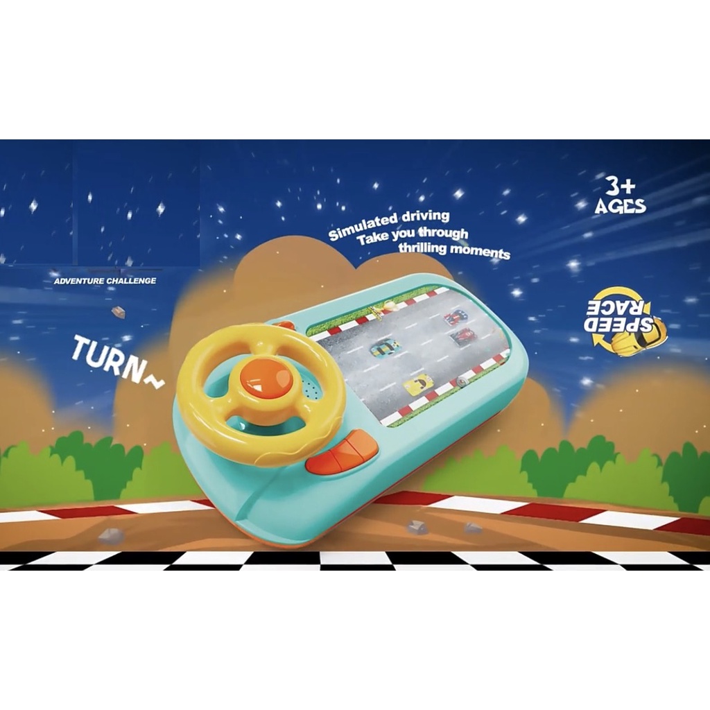 Đồ chơi điện tử đua xe / tàu vũ trụ điều khiển bằng vô lăng nhiều cấp độ dùng pin sạc