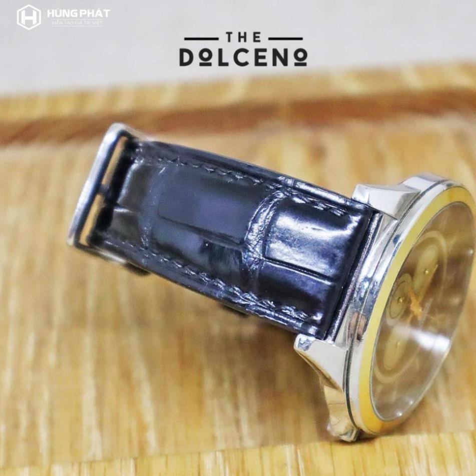 Dây đồng hồ cá sấu DDH01 da thật 100%, bền, đẹp chính hãng bảo hành tại Dolceno