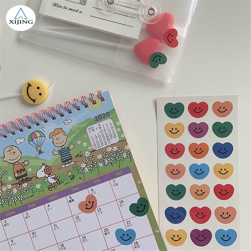 Sticker dán hình trái tim mặt cười dùng cho trang trí Scrapbook/nhật ký/album DIY