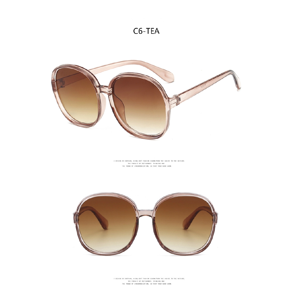 Kính Mát Tròn Bản Lớn 2020 Phong Cách Âu Mỹ