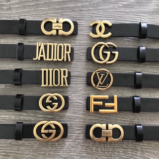 Dây Thắt Lưng Da Mặt Chữ