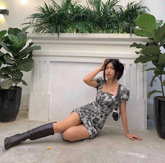 Đầm TRUELOVE DRESS thiết kế độc lạ rằn ri chất liệu voan lụa đạn kèm lót co giãn form chuẩn ôm body | BigBuy360 - bigbuy360.vn