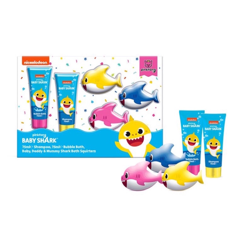 Set gel tắm, dầu gội &amp; xả cho em bé Pinkfong BABY SHARK