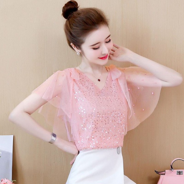 Áo voan nữ thời trang kiểu dáng nữ tính NP1044