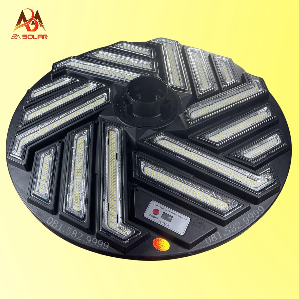 [1150W] Đèn Năng Lượng Mặt Trời Sân Vườn, Đĩa Bay UFO Tròn Siêu Sáng, Chống nước IP 68, Cảm Biến Chuyển Động - ABM SOLAR