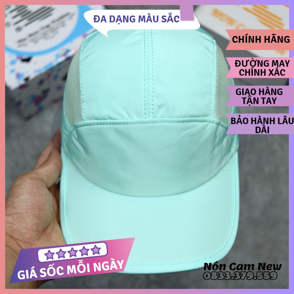 Mũ NÓN CAM chính hãng FULL BOX dành cho nam nữ màu xanh ngọc trẻ trung năng động (cóvideo)