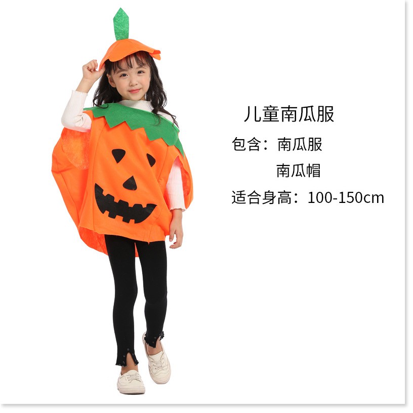 Halloween trang phục bí ngô trang phục trẻ em người lớn