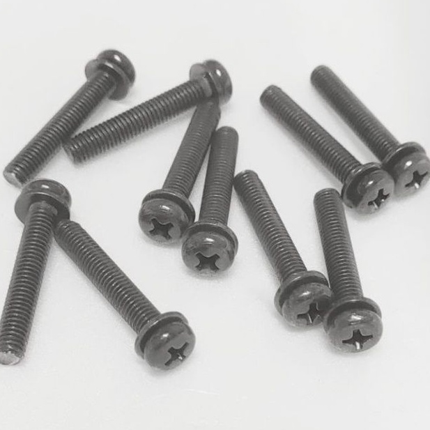 ỐC DÙ THÉP+LÔNG ĐỀN 5LY. 10 CON