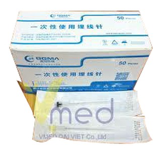 Kim cấy chỉ , kim chôn chỉ kèm túi chỉ tự tiêu