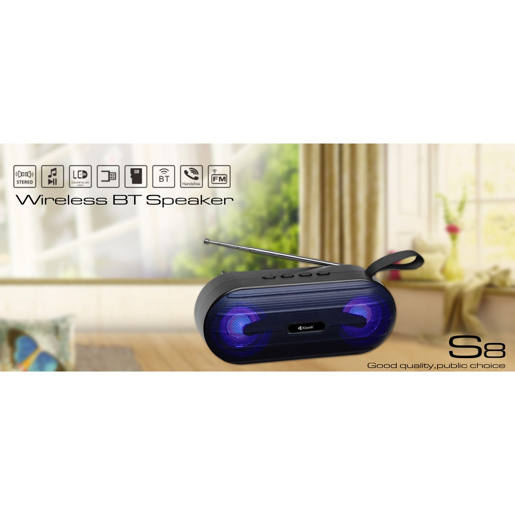 [SALE GIÁ SỐC] Loa Bluetooth Kisonli S8
