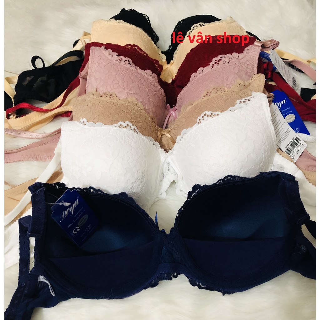 Áo ngực boya mút ép mỏng, không gọng, ren