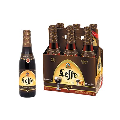 Lốc 6 Chai Bia Leffe Brune Chai 330ml