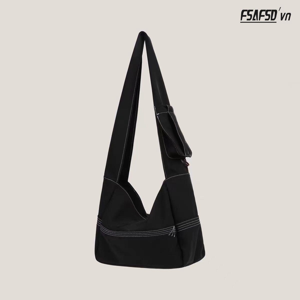 Túi Đeo Chéo Denim Sức Chứa Lớn Thời Trang Theo Phong Cách Hàn Quốc Dành Cho Nữ