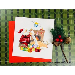 Thiệp Quilling Giáng Sinh