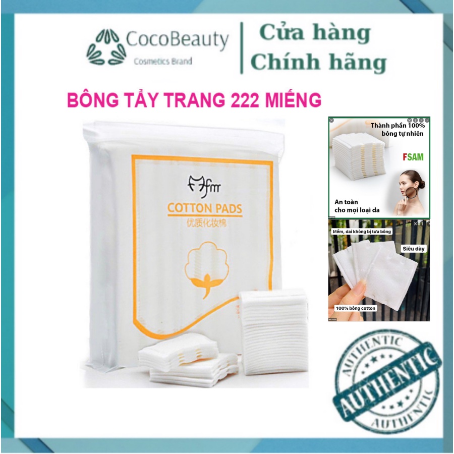 Bông Tẩy Trang 222 Miếng Cotton Pads Chính Hãng (3 lớp)