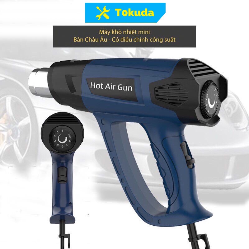 Máy khò nhiệt cầm tay mini hàng xuất Châu Âu công suất 2000W bảo hành 6 tháng