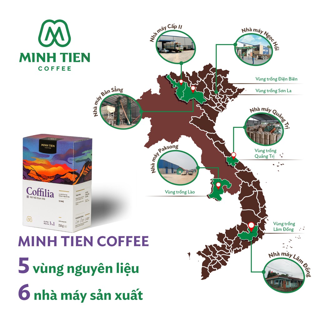 [Mua 2 tặng 1 hộp hòa tan 216g]Cà phê hòa tan 3in1 sạch nguyên bản Coffilia - Vị nhẹ 216g (hộp 12 gói) | BigBuy360 - bigbuy360.vn