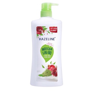 Sữa tắm dưỡng sáng da hazeline matcha lựu đỏ