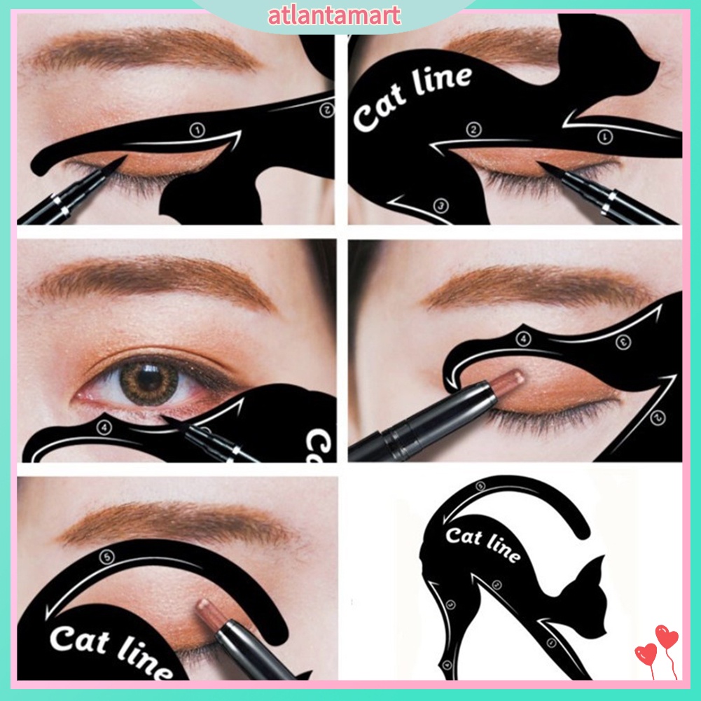 [Hàng mới về] Cặp khuôn kẻ mắt hình mèo nhanh chóng tự nhiên