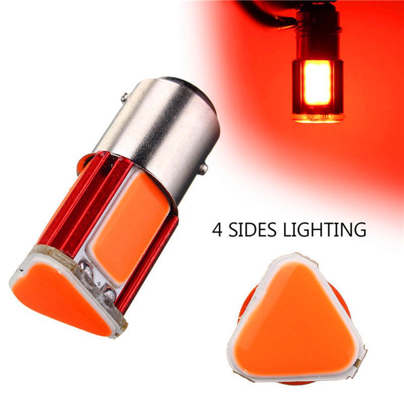 Bộ 2 đèn LED đỏ 1157 BAY15D gắn đuôi xe ô tô