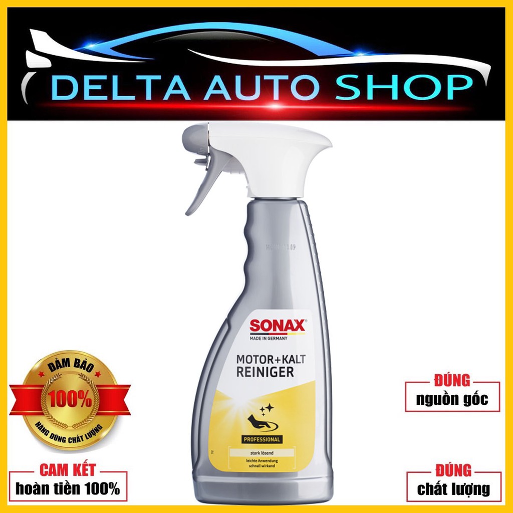 Dung dịch làm sạch khoang động cơ ô tô, xe máy Sonax Engine Cold Cleaner 500ml